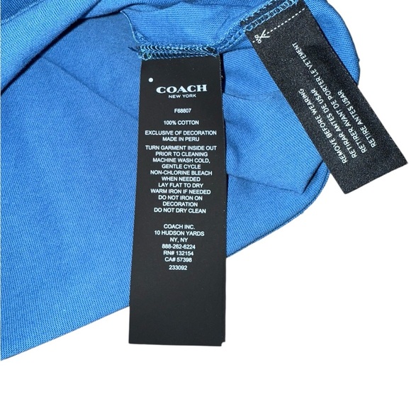 Coach Blue T-Shirt - Picture 5 of 6